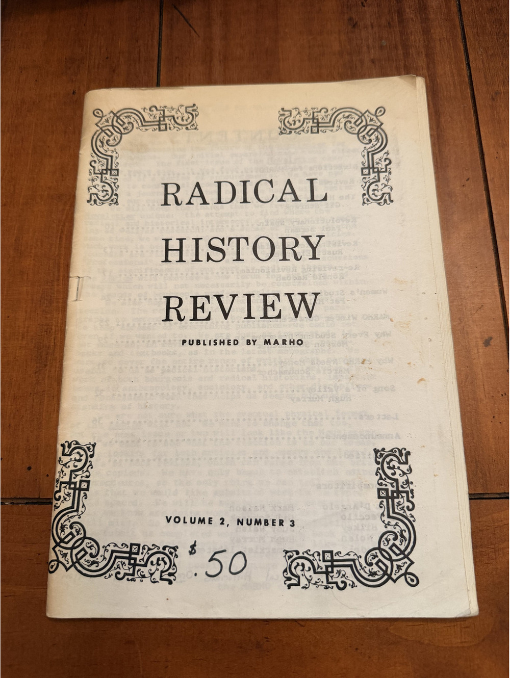 Radical History Review No 8 Winter 1974 MARHO Pamphlet Marxist Revisionism Vol 2